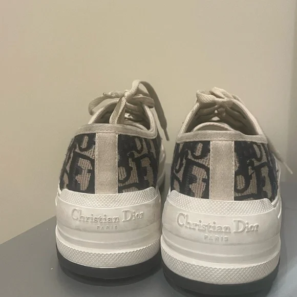 Dior Women's Monogram Black and White Sneakers - Picture 2 of 6